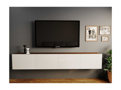 Тумба под ТВ Лия-3 Венге/Белый глянец, склад