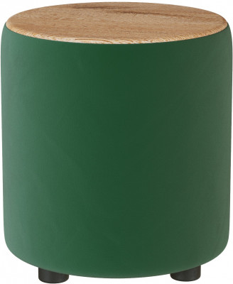 Пуф Пай, изумруд/мдф дуб канадский