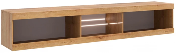 Прага Тумба ТВ макси Дуб Вотан/Белый гладкий