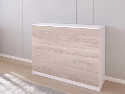 Комод 05/23 120х40х90 Белый/Кастелло Серый