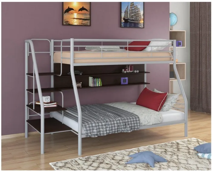 Двухъярусная кровать Толедо-1ПЯ (Коричневый)