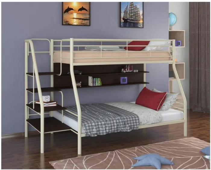 Двухъярусная кровать Толедо-1ПЯ (Коричневый)