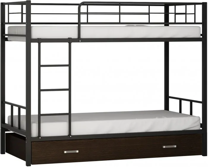 Двухъярусная кровать Севилья 2Я (Черный, Крем)