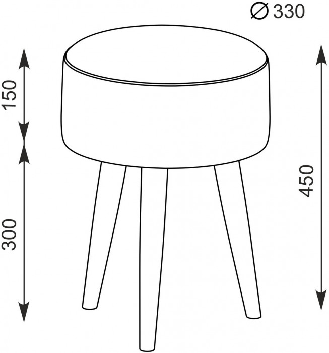 Афина Спальня 4-25901М1к.с. Трюмо + Банкетка 6-5132ТКсерая Юна, цвет кашемир серый/ткань серая, ШхГхВ 105х38,6х129 + 33х33х45 см., универс. сб.