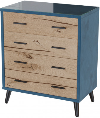 Комод интерьерный Ланс атлантида/мдф дуб канадский