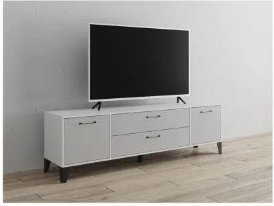 Тумба ТВ Парус-13 белый/серый камень