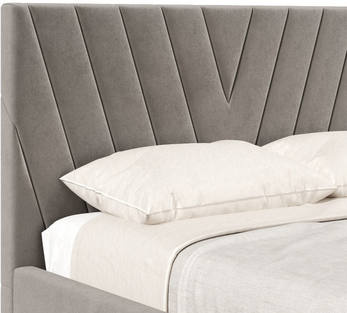 Кровать с настилом 1600 Палермо, пепел 112