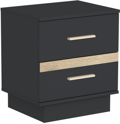 Тумба прикроватная Анона, антрацит