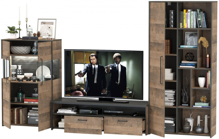 Трувор Гостиная 062, дуб гранж песочный/интра