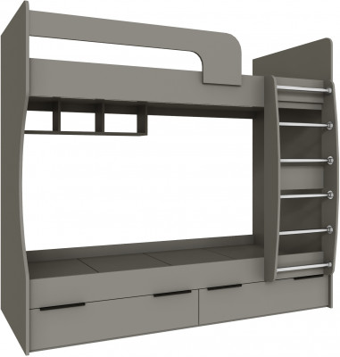 Кровать Мадрид (0,8) двухярусная, Мокко