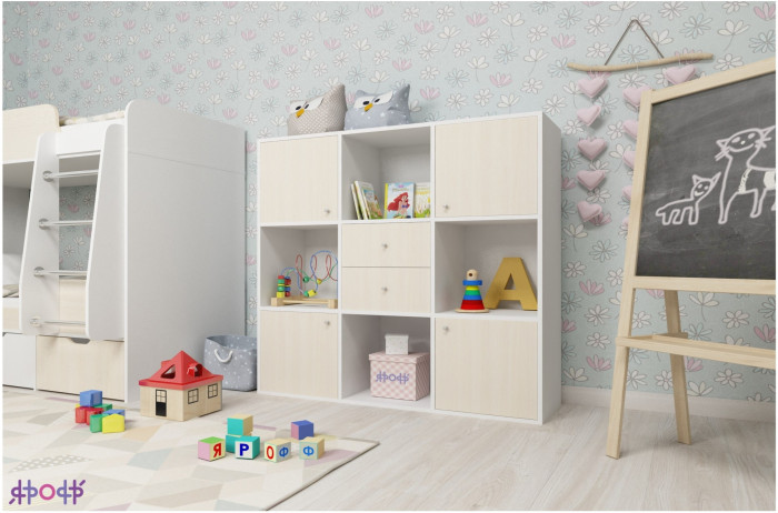 Стеллаж Джери (Венге/Ясень Анкор темный)