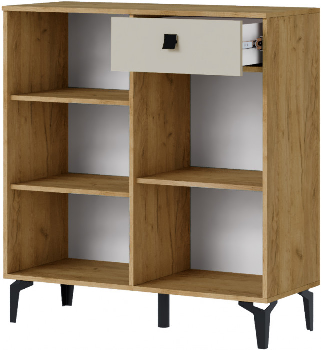 Модульная прихожая Милан, набор 2, Крафт золотой/Кашемир