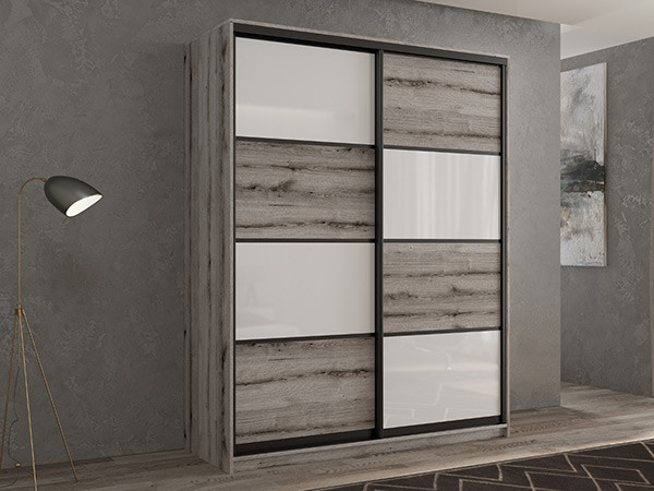 Шкаф-купе Кааппи 14 Эвок Окаменелый 170х45х230 см