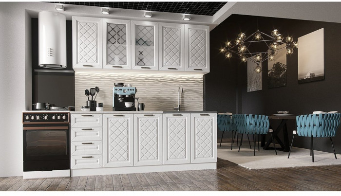 Кухня МДФ Агава 2000, Лиственница светлая