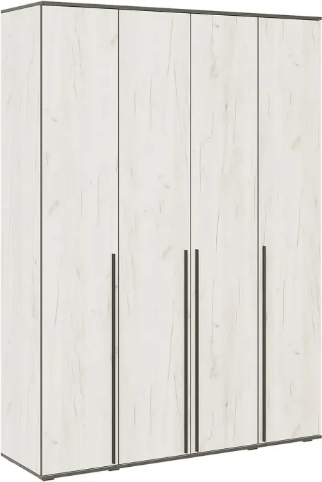 Норд Шкаф 4-х створчатый 1600 + Норд Антресоль к шкафу 1600 Дуб Крафт