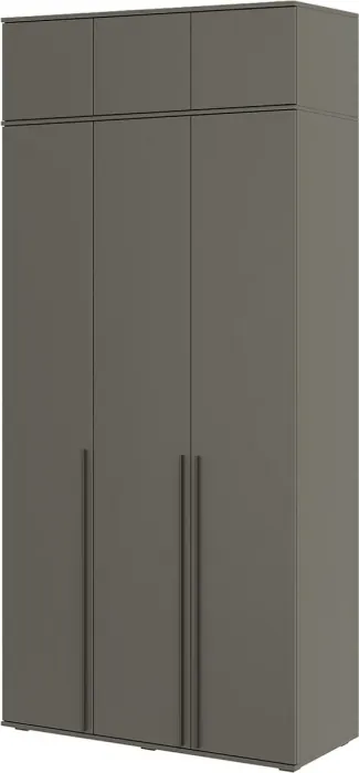 Норд Шкаф трехстворчатый 1200 + Норд Антресоль к шкафу 1200 Дуб Крафт белый