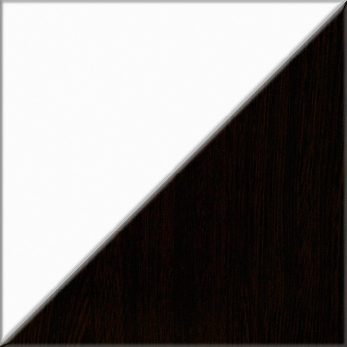 Прихожая П-6 Компоновка № 39, цвет венге/фасады МДФ белое дерево фрезеровка ромб, ШхГхВ 90х50х210 см., универсальная сборка