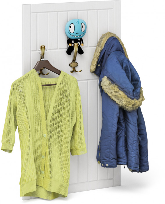 Прихожая П-6 Компоновка № 09, цвет белая шагрень/фасады МДФ белое дерево фрезеровка прованс, ШхГхВ 180х50х210 см., универсальная сборка