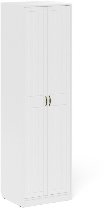 Прихожая П-6 Компоновка № 09, цвет белая шагрень/фасады МДФ белое дерево фрезеровка прованс, ШхГхВ 180х50х210 см., универсальная сборка