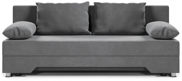 Диван-кровать Орлеан, еврокнижка, велюр, 140х194, серый