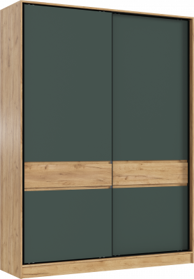 Шкаф-купе 1800 Роджина, Дуб крафт/Изумрудный