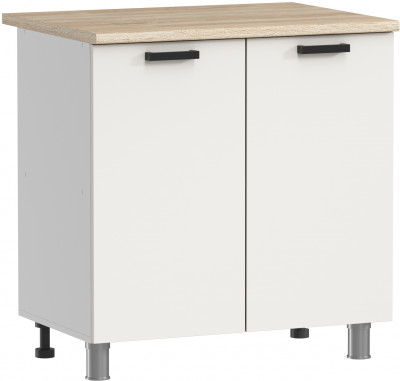 МК Аленушка Н 800 Лаванда Молочный, скоба черный (со столешницей)