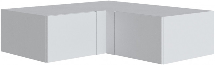 Антресоль Мадрид угол прямой 300 белый