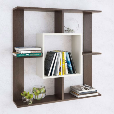 Полка навесная ПН-1 (850*850*180) венге/ясень анкор светлый