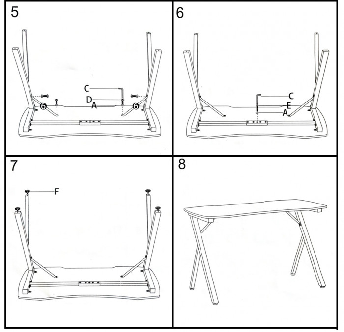 Игровой стол Мебель--24 GT-2310, чёрный