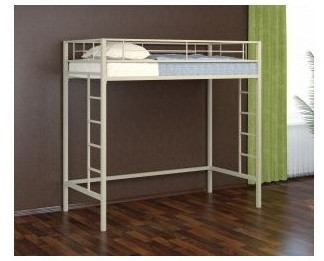 Кровать-чердак Севилья 1.1, серая