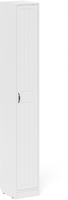 Прихожая П-6 Пенал + Пенал, цвет белая шагрень/фасады МДФ белое дерево фрезеровка прованс, ШхГхВ 60х35х210 см., универсальная сборка