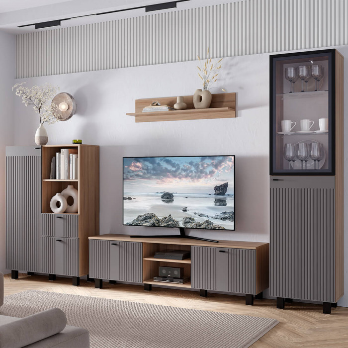 "Олива" ПН-03 пенал Дуб каньон/Муссон софт МФ14