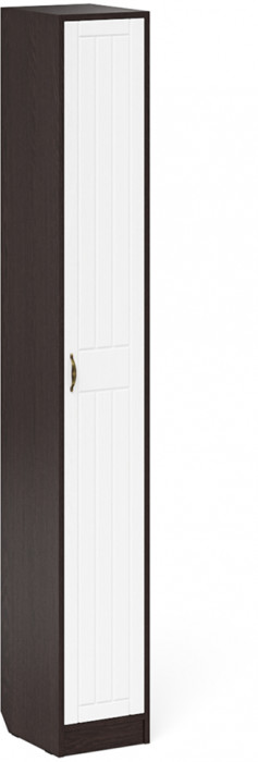 Прихожая П-6 Компоновка № 26, цвет венге/фасады МДФ белое дерево фрезеровка прованс, ШхГхВ 150х50х210 см., универсальная сборка