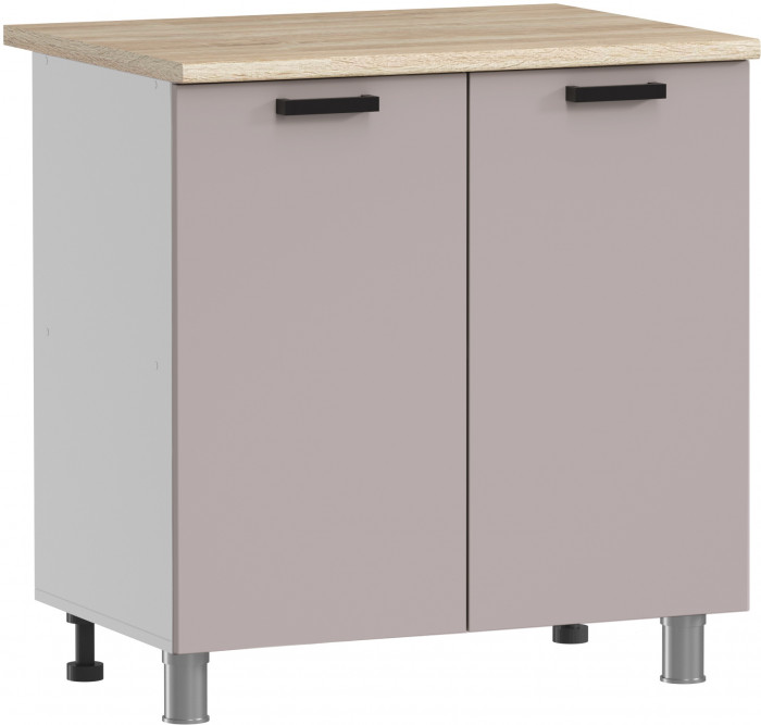 МК Аленушка Н 800 Лаванда Кашемир, скоба черный (со столешницей)