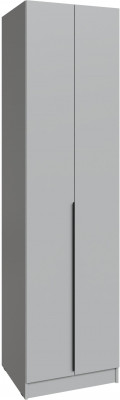 Шкаф Мадрид (0,6) с полками без зеркала, Камень серый