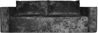 Диван-кровать Лофт Люкс Плюш, еврокнижка, пружинный блок,140х195, черный