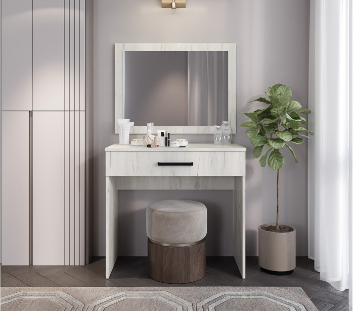 Столик косметический Фиеста, Дуб крафт белый