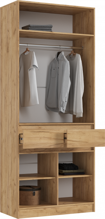 Модульная прихожая Роджина, Дуб крафт/Изумрудный