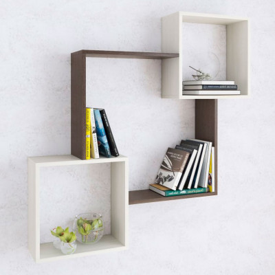 Полка навесная ПН-2 (1050*1050*180) венге/ясень анкор светлый