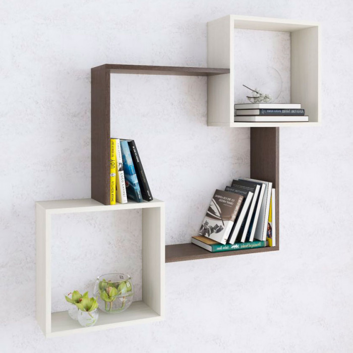 Полка навесная ПН-2 (1050*1050*180) венге/ясень анкор светлый