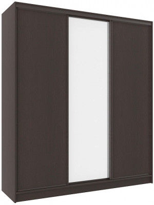 Шкаф-купе трехдверный с зеркалом 2000 Домашний Венге
