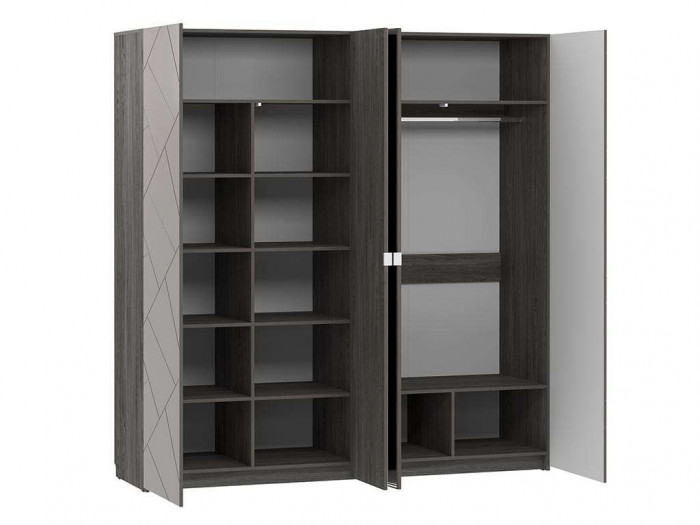 НМ 011.45 Шкаф комбинированный Summit / ясень анкор тёмный / графит софт