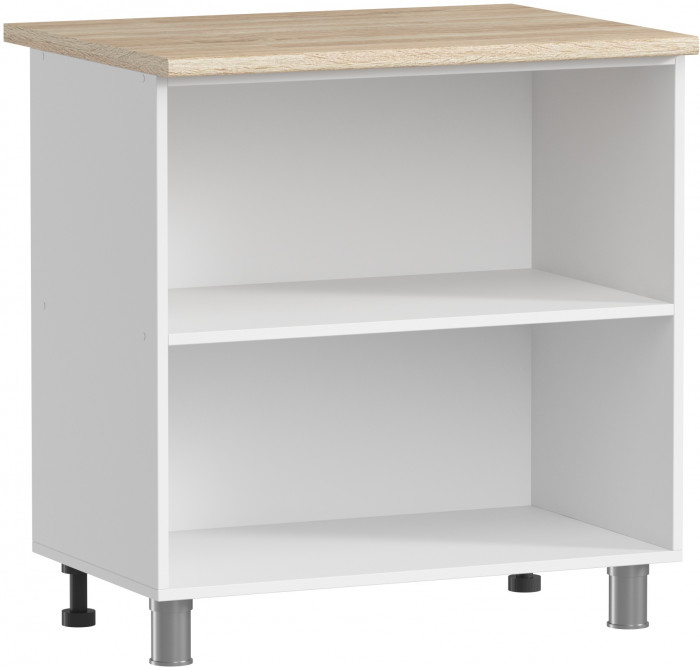 МК Аленушка Н 800 Лаванда Сталь, скоба черный (со столешницей)