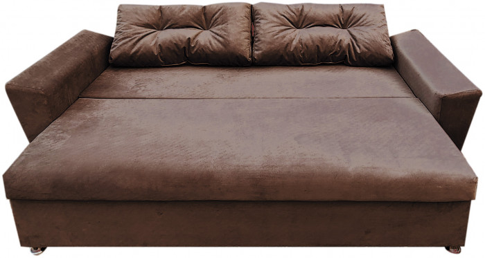 Диван-кровать Амстердам L, еврокнижка, 145х190, коричневый