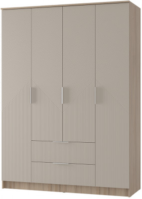 &quot;Эмилия&quot; ШК-11 шкаф 4-х створчатый Дуб смоки/Айриш (MF03)