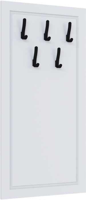 Вешалка 600 Апполия, Белый/Белый дуб