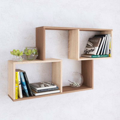 Полка навесная ПН-3 (1050*600*180) ясень шимо/дуб сонома