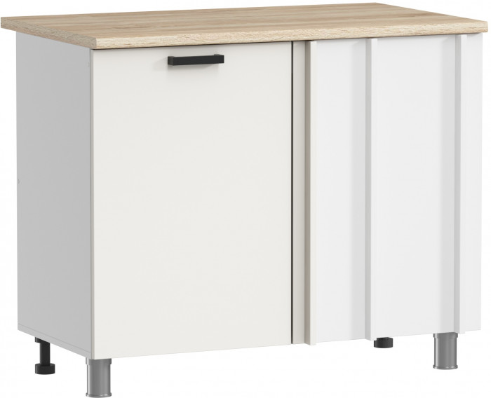 МК Аленушка НПУ 1000 Лаванда Молочный, скоба черный (со столешницей)