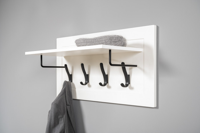 Остин Прихожая 33, белый шагрень/дуб крафт золотой