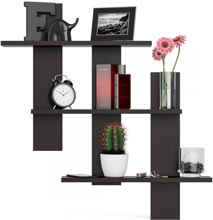 Полка СВК-5, цвет венге, ШхГхВ 84х13,6х88 см.